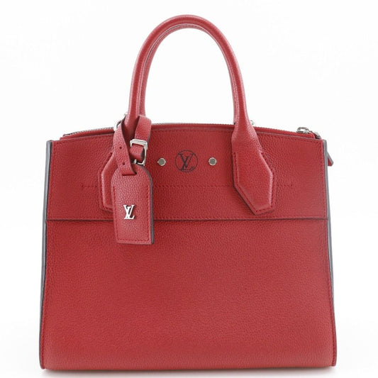 Louis Vuitton City Steamer PM 2-Way Shoulder Ca Furuge Red Handbag