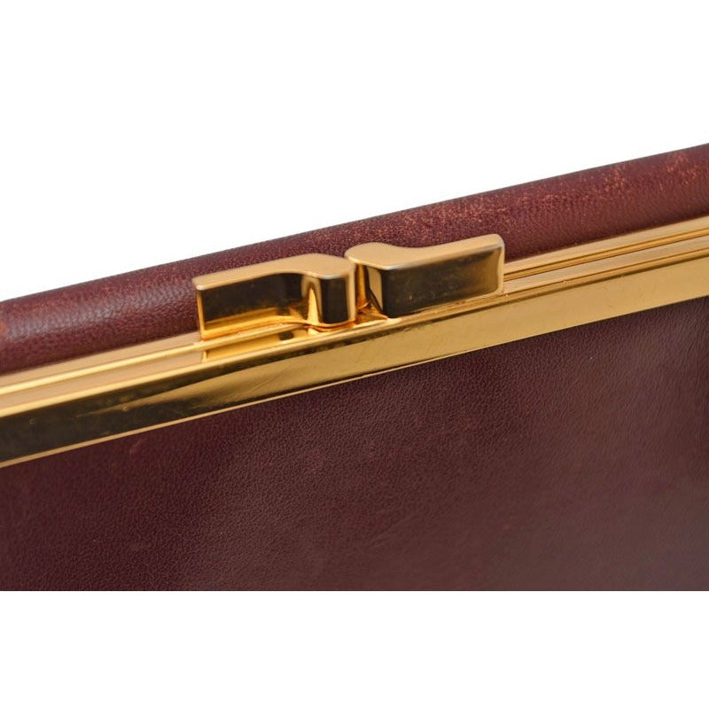 Cartier Folded Wallet Trifold Vintage Must de Cartier Bordeaux — view 7