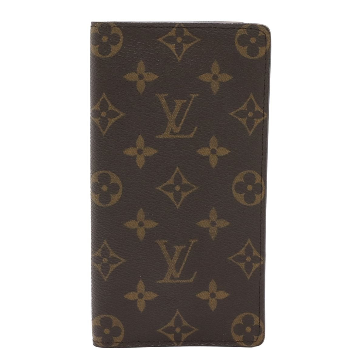 Louis Vuitton Monogram Card Holder Credit Circle Long Bill Bifold Wallet