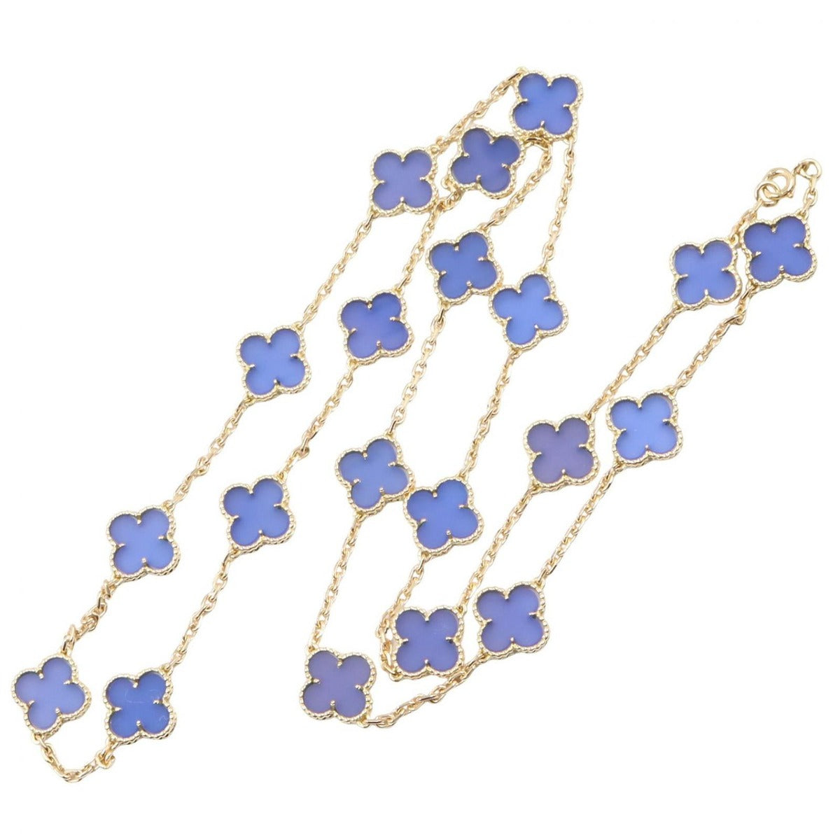Van Cleef & Arpels Necklace Vintage Alhambra Blue Agete — view 2