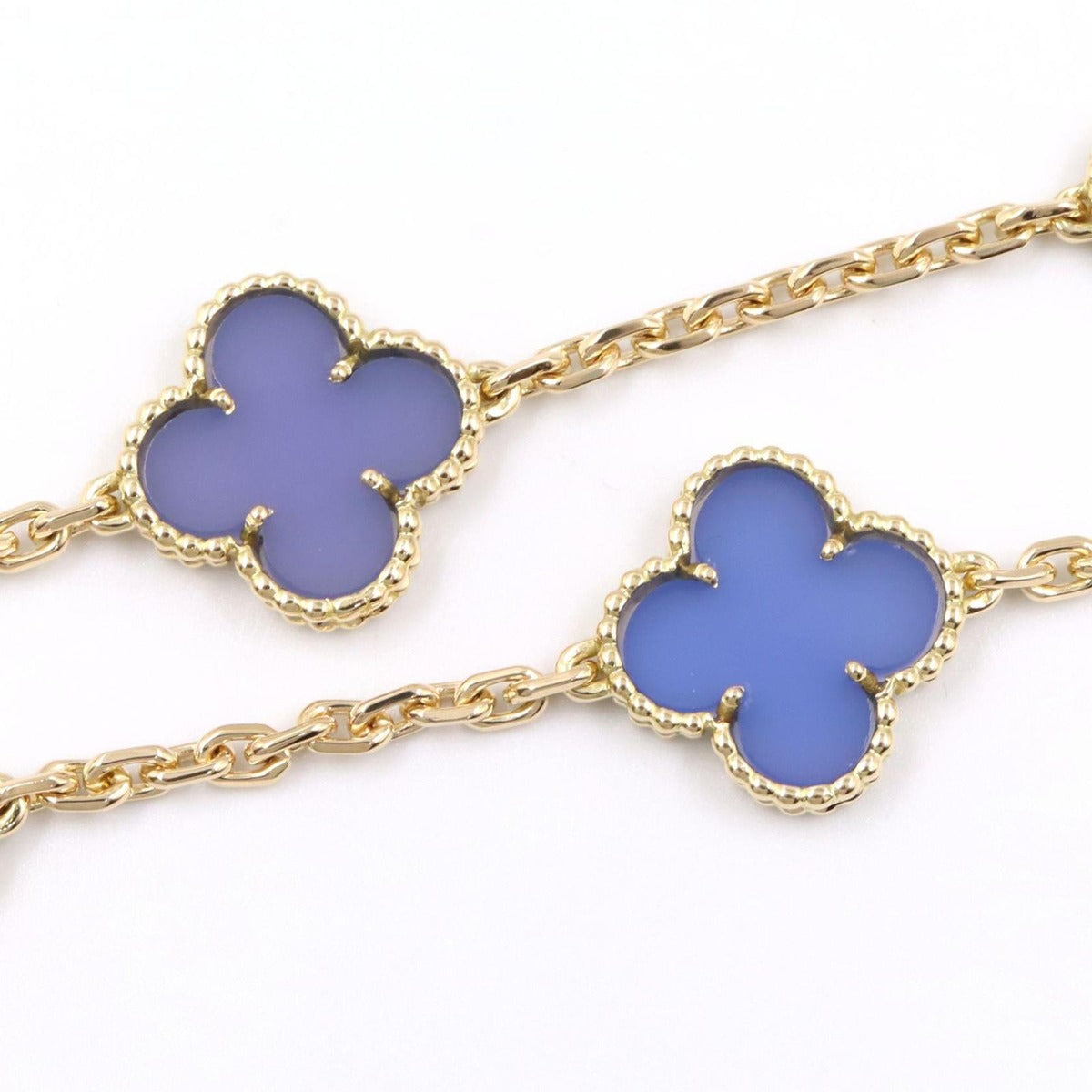 Van Cleef & Arpels Necklace Vintage Alhambra Blue Agete — view 5