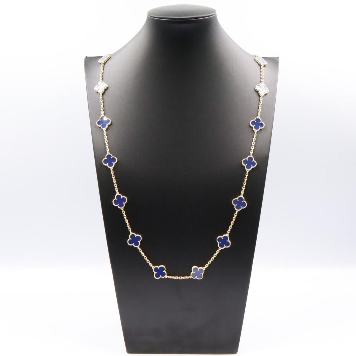 Van Cleef & Arpels Necklace Vintage Alhambra Blue Agete — view 7