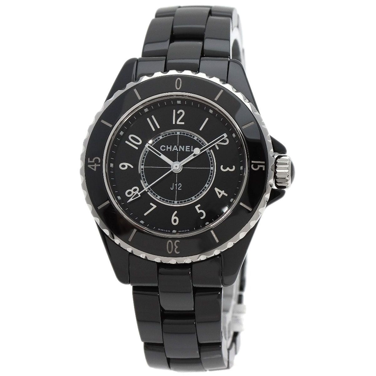 Chanel Ceramic Watch Black