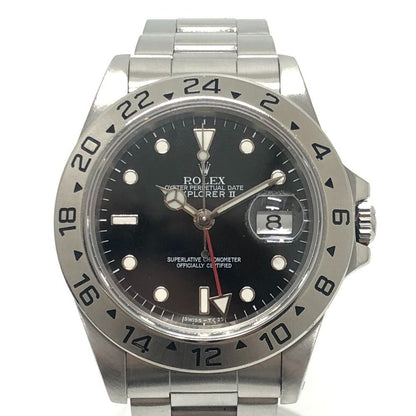 Rolex Explorer II Oyster Perpetual Date Watch SS Silver