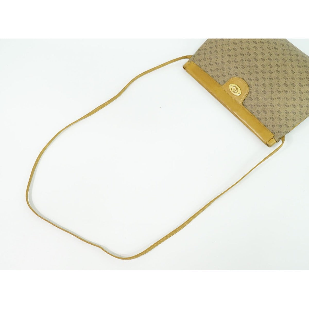 Gucci Vintage Micro GG Shoulder Bag Pochette Brown — view 5