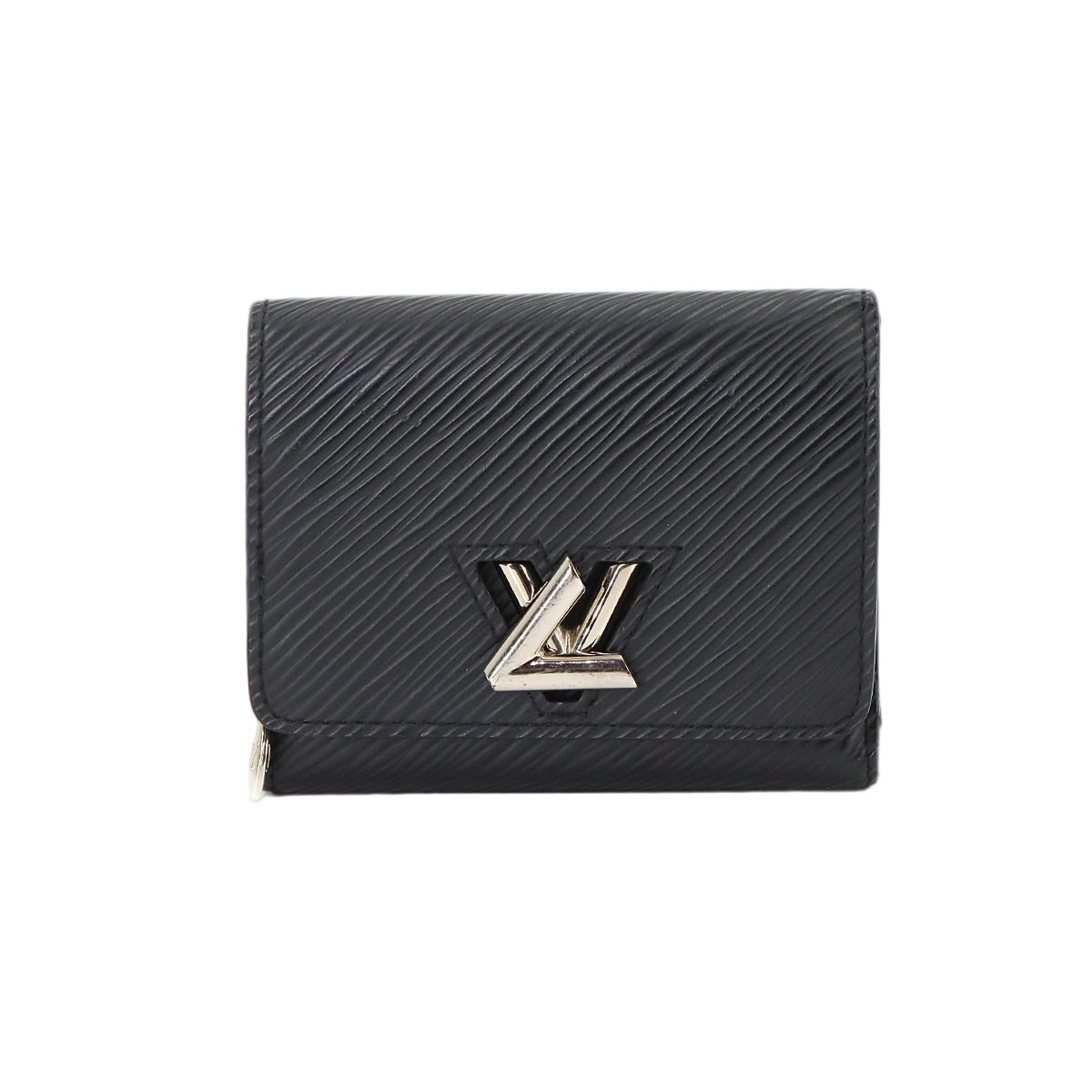Louis Vuitton Epi Portefeuille Twist Compact XS Trifold Wallet Leather Noir