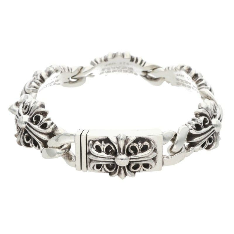 Chrome Hearts Keeper Link Silver Bracelet