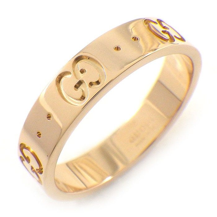 Gucci Ring Icon Slim GG Logo 18K Pink Gold