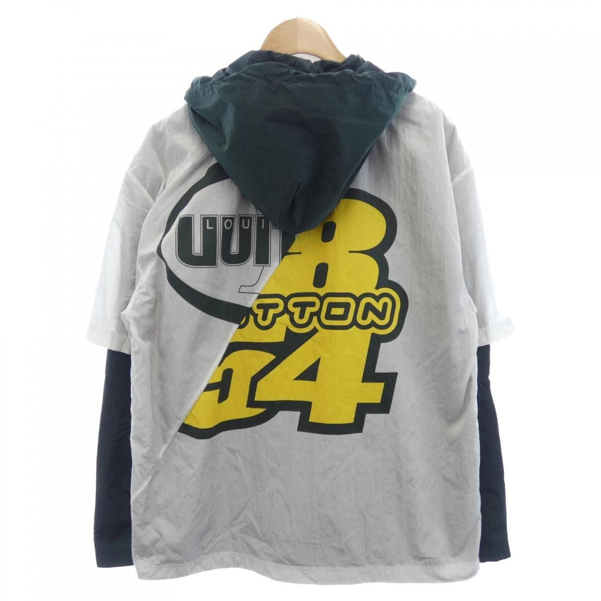 Louis Vuitton Patchwork Quebes Volume Jersey Jacket White Green Yellow — view 2