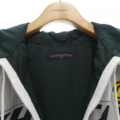 Louis Vuitton Patchwork Quebes Volume Jersey Jacket White Green Yellow — view 4