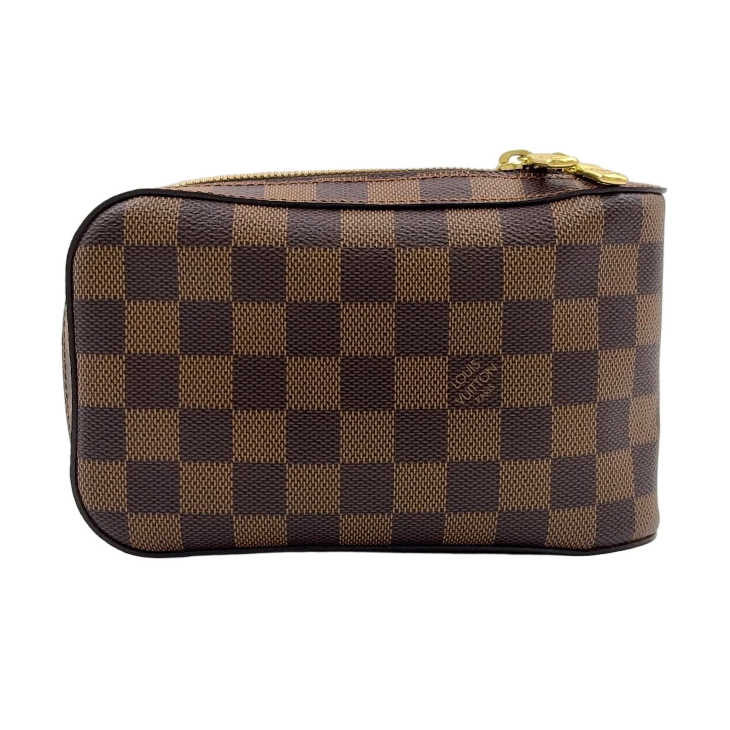 Louis Vuitton Damier Geronimos Brown Belt Bag Gold
