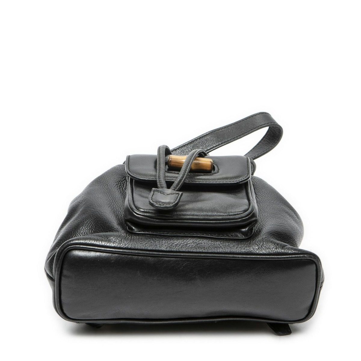 Gucci Mini Bamboo Backpack Black Greinca Lambskin Leather — view 6