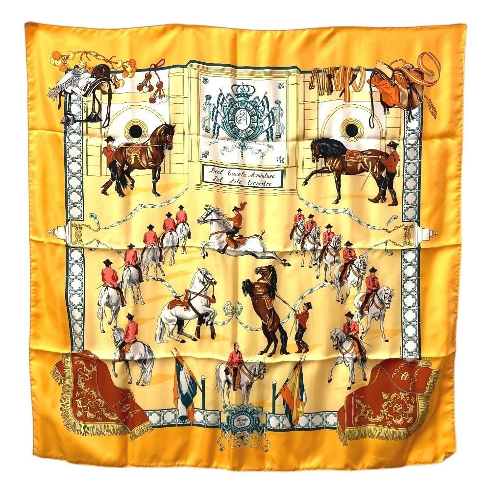 Hermes Scarf Carre 90 Silk Orange