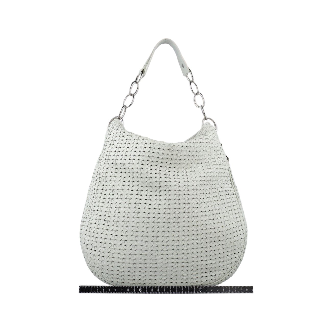 Dior Soft Lady Hobo White Lambskin — view 2