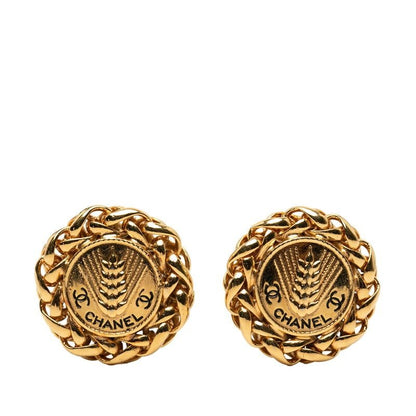 Chanel Coco Mark Ear Motif Gold Plated