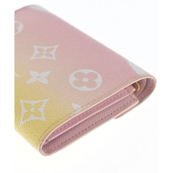 Louis Vuitton Wallet Coin Case Pink Yellow White — view 11