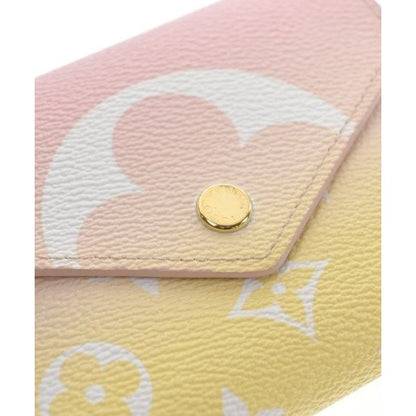 Louis Vuitton Wallet Coin Case Pink Yellow White — view 7