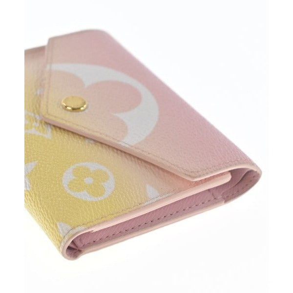 Louis Vuitton Wallet Coin Case Pink Yellow White — view 8