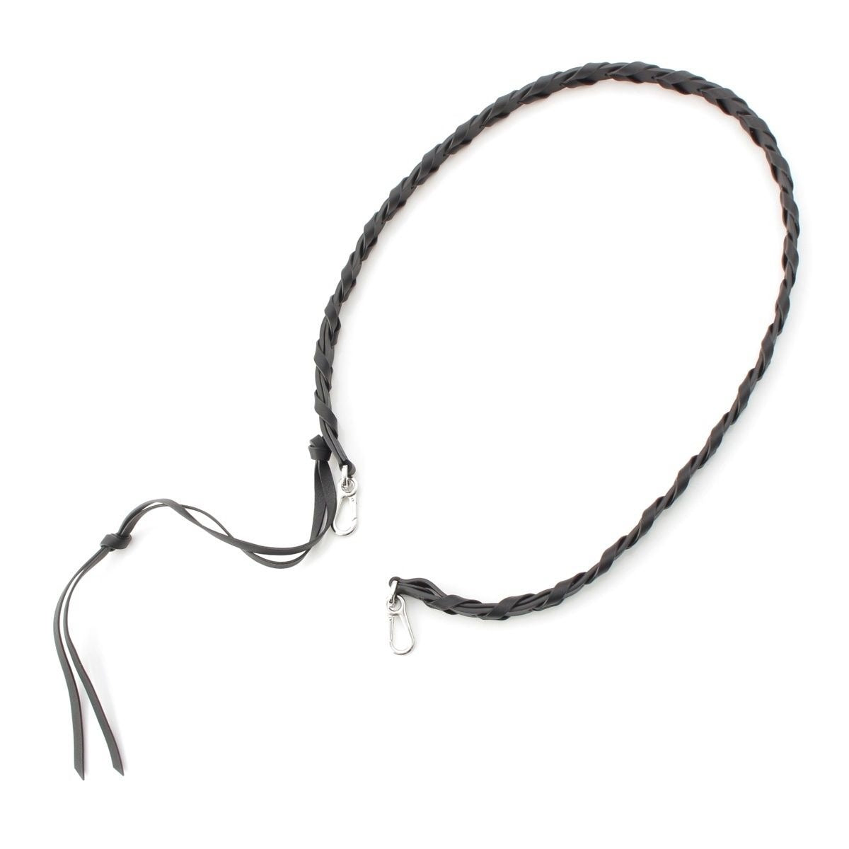 Loewe Classic Calf Braided Shoulder Strap Black