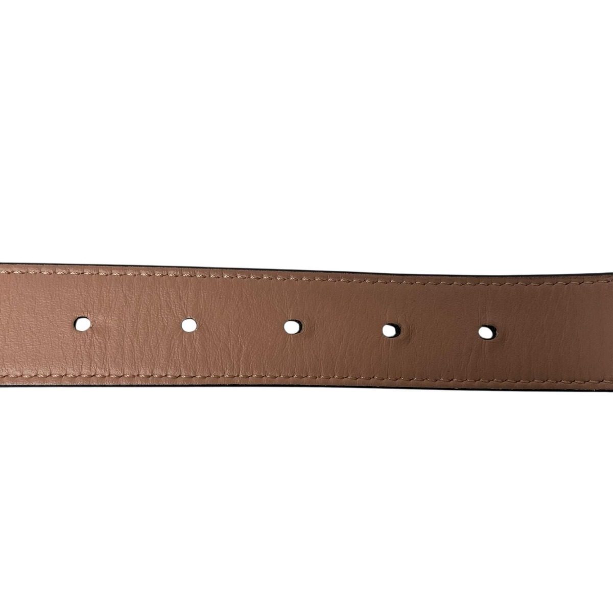 Fendi FF Leather Belt Buckle Black — view 10
