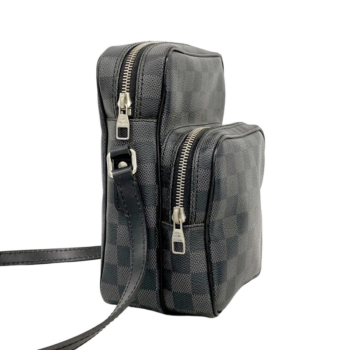 Louis Vuitton Shoulder Bag Damier Graphite Rem Black — view 2