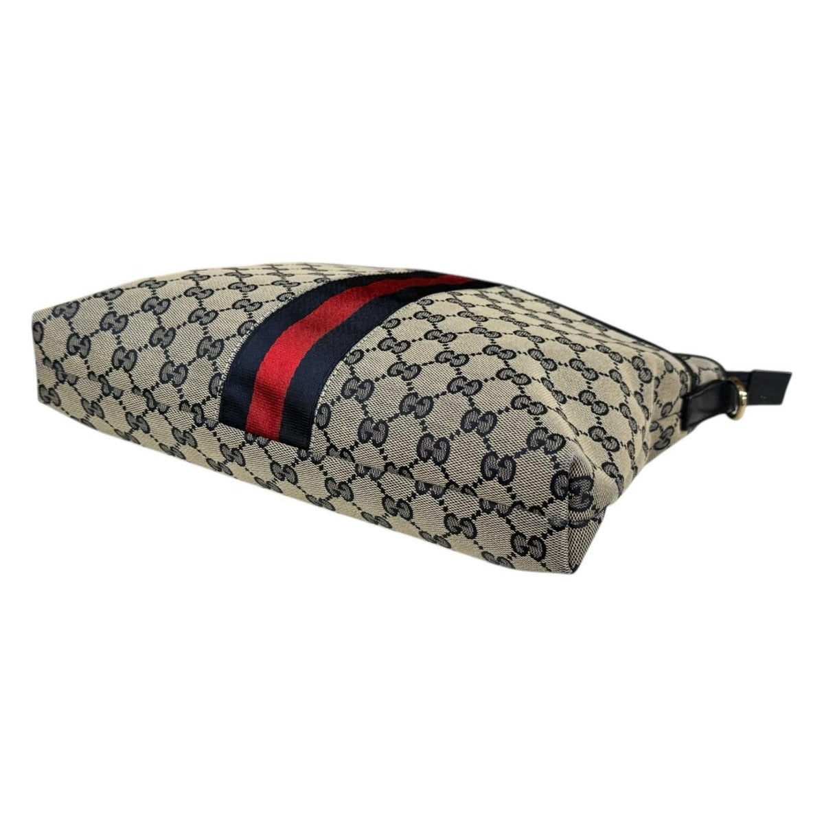 Gucci Sherry GG Canvas Shoulder Bag Beige Navy — view 5