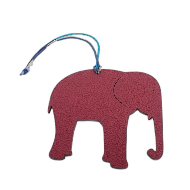 Hermes Petit Ash Elephant Red Brown Pendant