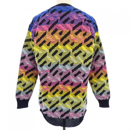 Versace Knit Sweater Blue 38 Pink Yellow — view 2