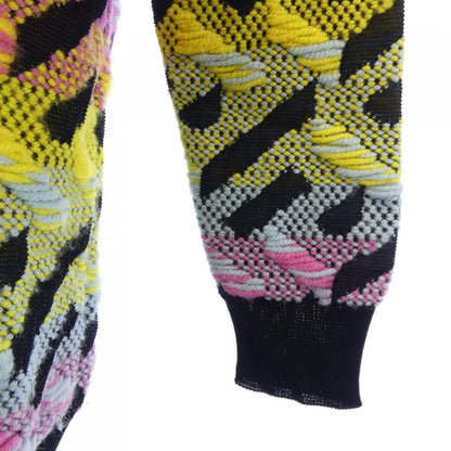 Versace Knit Sweater Blue 38 Pink Yellow — view 6