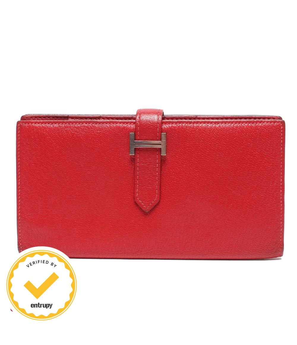 Hermes Wallet Silver Bearn Souffle