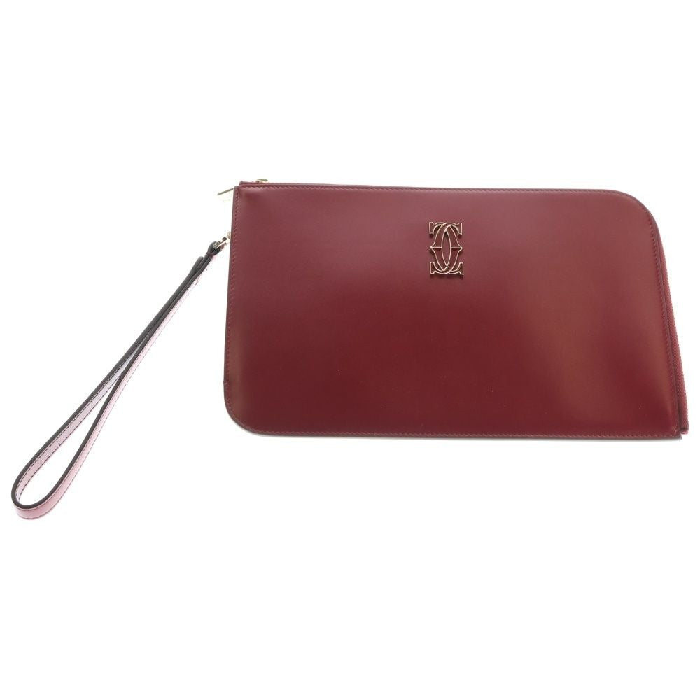 Cartier Double C de Clutchback Handbag with Flap Gold