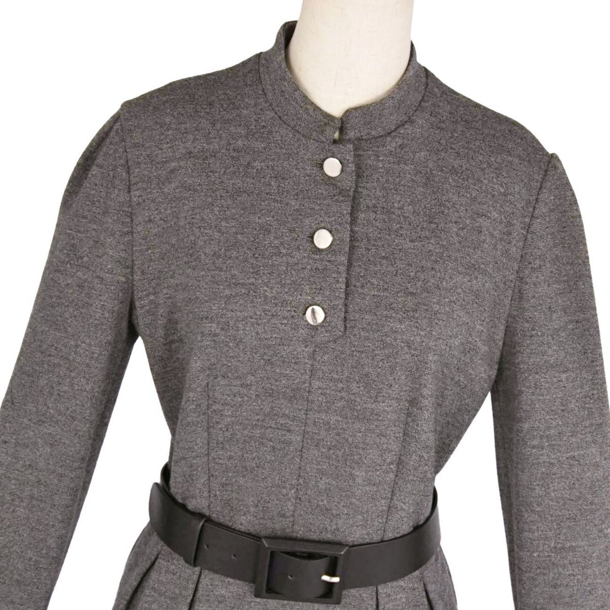 Gucci Dress Leather Belt Wool Top — view 4