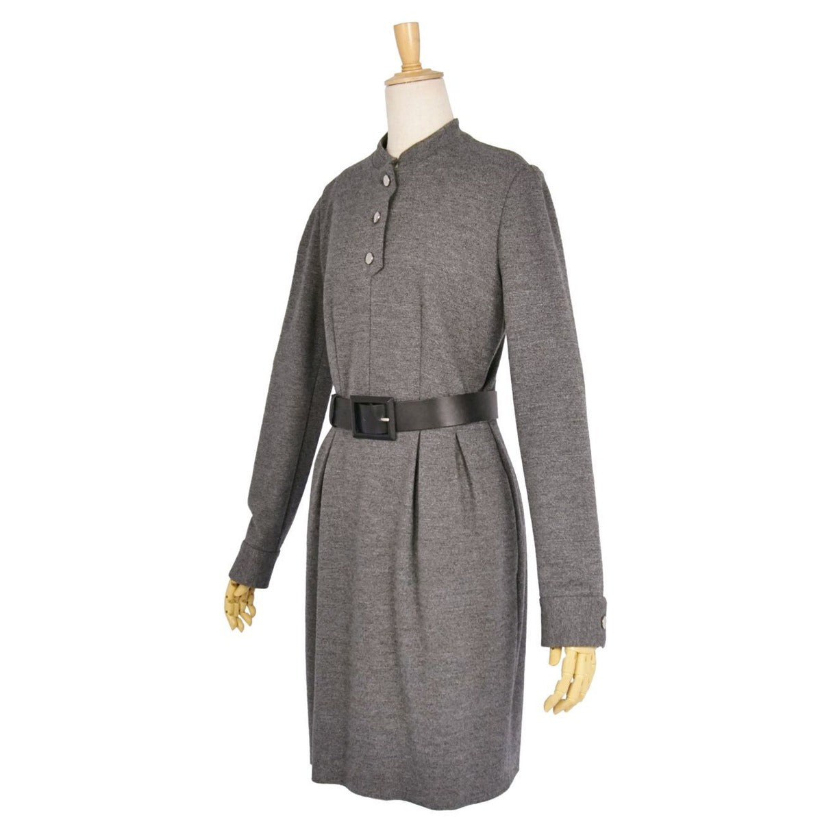 Gucci Dress Leather Belt Wool Top — view 5
