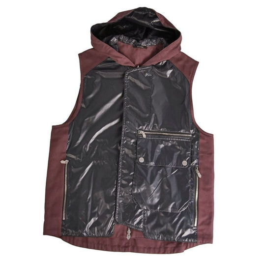 Hermes Vest Gilet with Hood Reversible Cotton