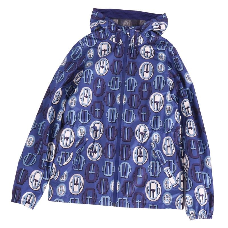 Hermes Jacket Hoodie Hooded Pattern Print