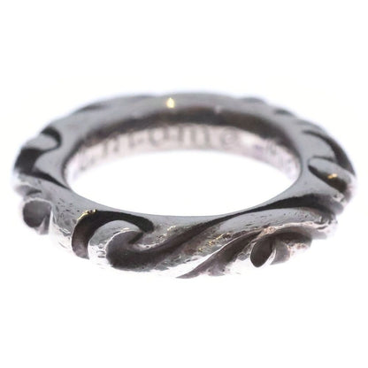 Chrome Hearts Scrl Band Scroll Silver Ring