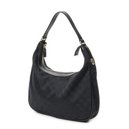 Gucci Small Charmy Hobo Black GG Canvas — view 2