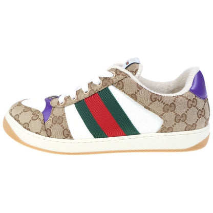 Gucci Screener Sneaker GG Canvas Low Cut Brown