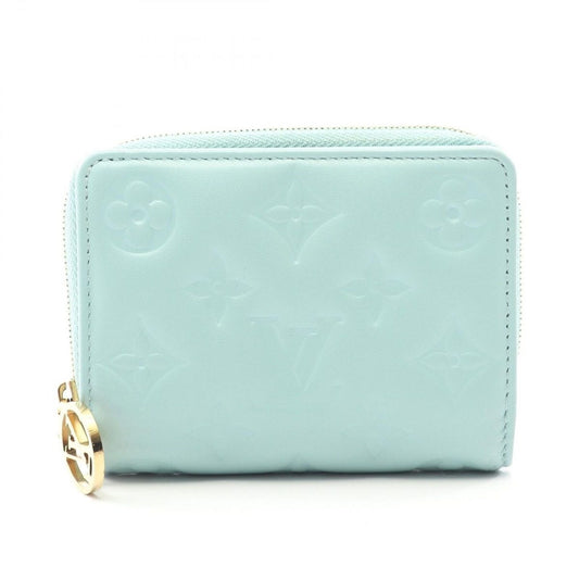 Louis Vuitton Bifold Wallet Portefeuille Light Blue Leather