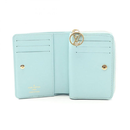 Louis Vuitton Bifold Wallet Portefeuille Light Blue Leather — view 3