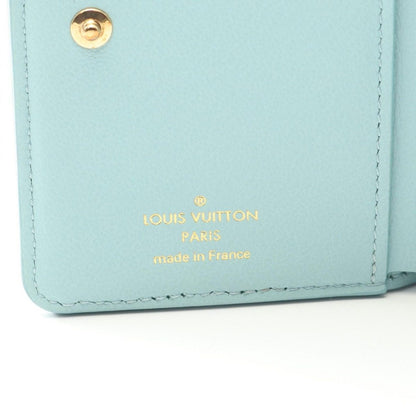 Louis Vuitton Bifold Wallet Portefeuille Light Blue Leather — view 5
