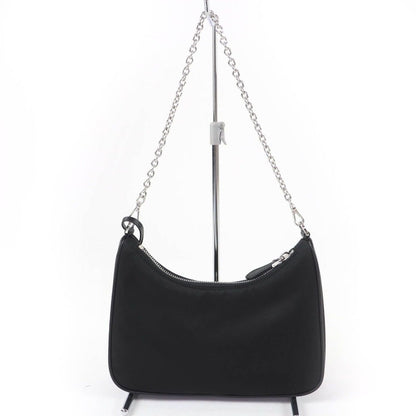 Prada Re Edition 2-Way Shoulder Bag Black with Triangle Logo Pouch — view 2