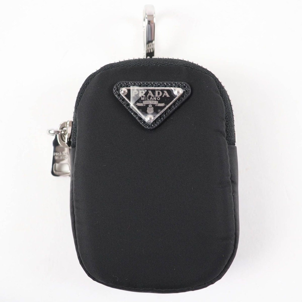 Prada Re Edition 2-Way Shoulder Bag Black with Triangle Logo Pouch — view 8