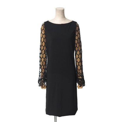 Gucci Dress Size S Lace Sleeve Midi Black Long Sleeves