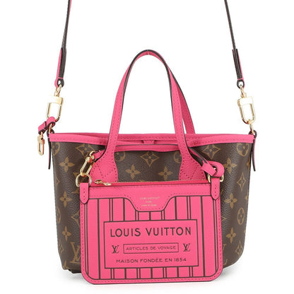 Louis Vuitton Tote Monogram Neverfull Inside Out BB Rose Pondicherry