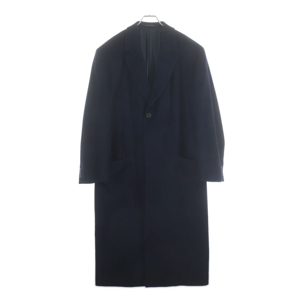 Versace Gianni Viscose Tailored Star Long Coat Jacket Navy
