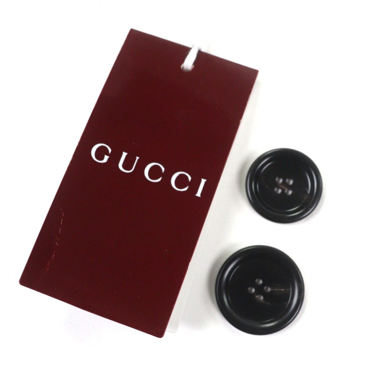 Gucci Web Line Wool Logo Button Double Breasted Pea Coat Navy 50 — view 13