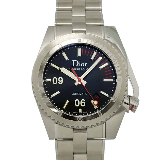 Dior Chiffre Rouge Watch Date Black Automatic