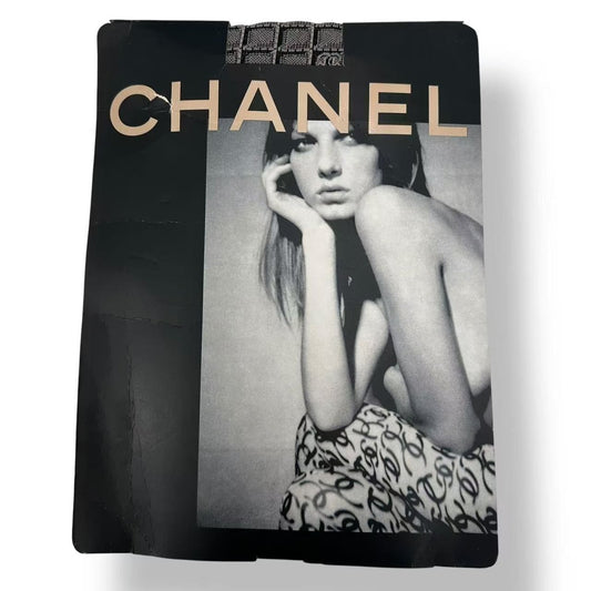 Chanel Stockings CC Logo Tights Gray 3 Shoulder Bag