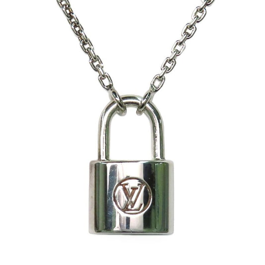 Louis Vuitton Pendant Silver Lockit AG 925 Padlock Necklace